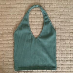 UO Teal Halter Top